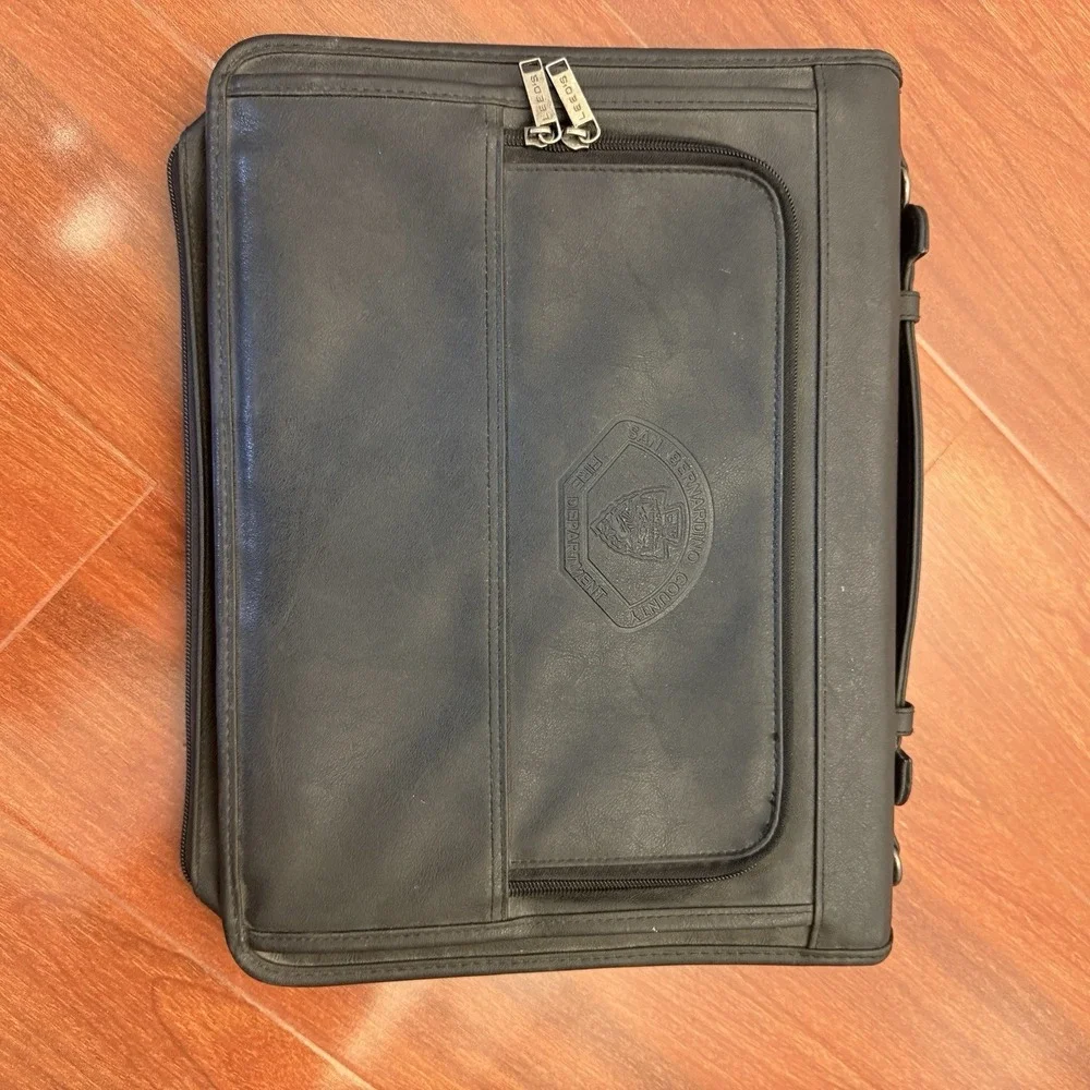 LEEDs San Bernardino California Fire Department Padfolio Daytimer VTG